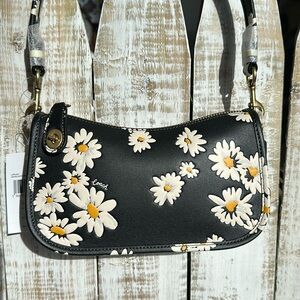 Coach Swinger 20 Floral Print Shoulder Mini Bag New NWT